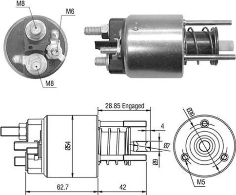 Solenoid Switch, starter